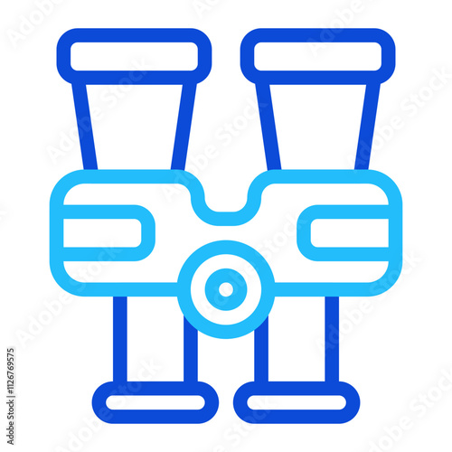 Binoculars duoline icon