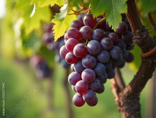 Wallpaper Mural Ripe, juicy grapes hanging from a vine in a vineyard Torontodigital.ca