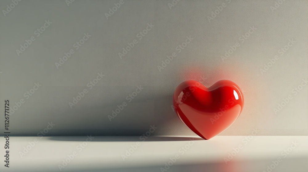 Glossy chocolate heart on a light cream background with a slight shadow, giving a subtle, elegant vibe Valentine's day horizontal web banner, sale flyer, advert, greeting card Glossy chocolate heart on a light cream background with a slight shadow, giving a subtle, elegant vibe Valentine's day horizontal web banner, sale flyer, advert, greeting card