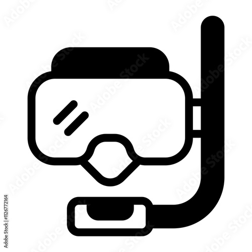 Diving Make glyph icon