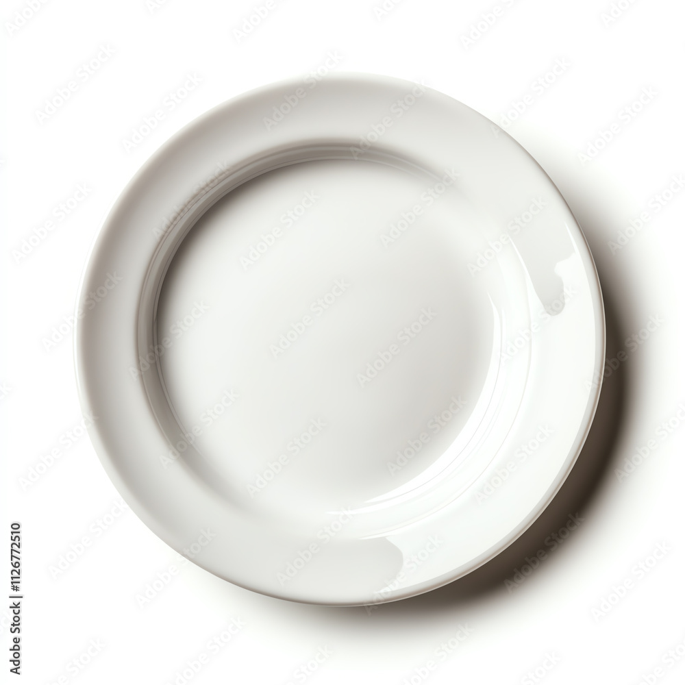 Minimalistic white plate on a clean surface, perfect for showcasing culinary creations. Minimalistic white plate on a clean surface, perfect for showcasing culinary creations.