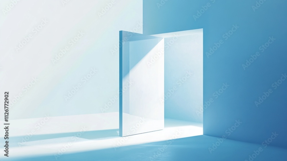 The concept of Transparency in Business in clear white and blue accents colors The concept of Transparency in Business in clear white and blue accents colors