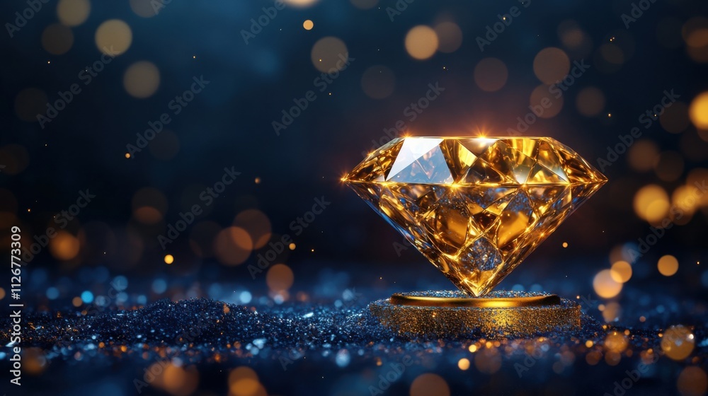 The concept of Value Proposition in royal blue and bright gold colors The concept of Value Proposition in royal blue and bright gold colors