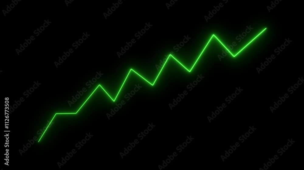 Glowing neon business graph chart with upward concept background UHD 4K video.
Glowing neon business graph chart with upward concept background UHD 4K video.