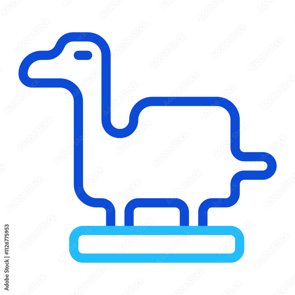 Obraz premium Dinosaur duoline icon