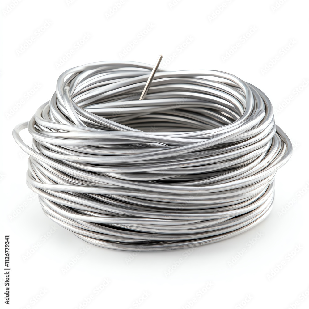 Coiled steel wire, essential for various industrial applications and construction. Coiled steel wire, essential for various industrial applications and construction.