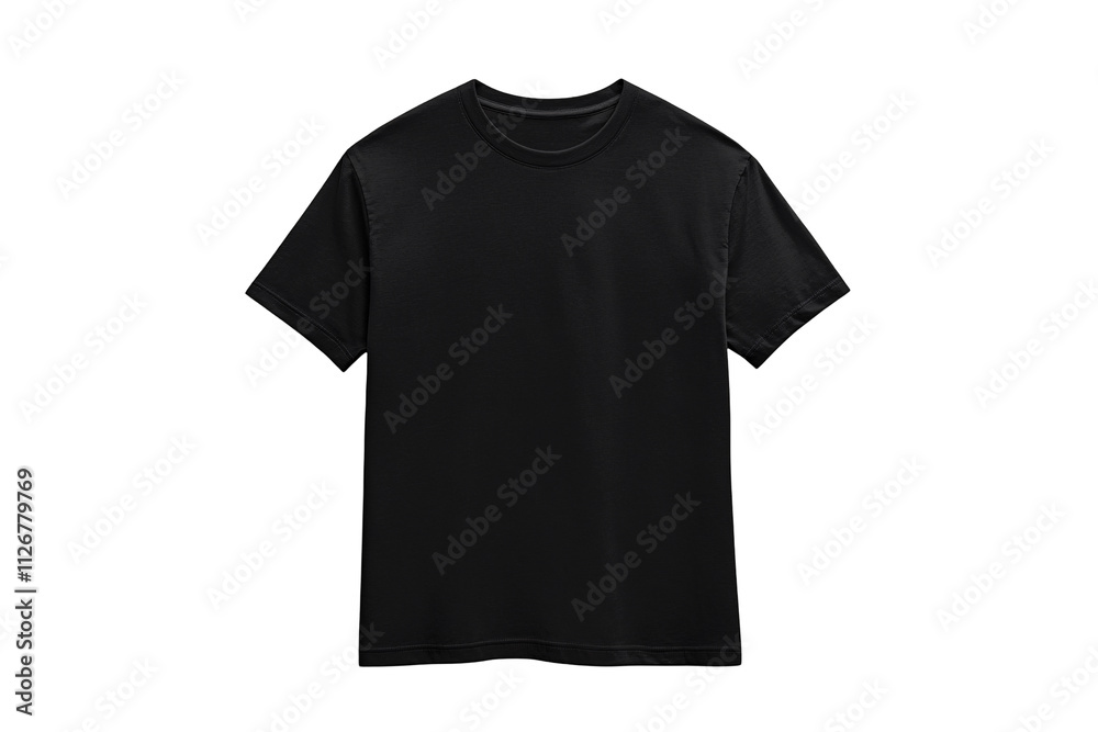 a black t-shirt on a white background a black t-shirt on a white background
