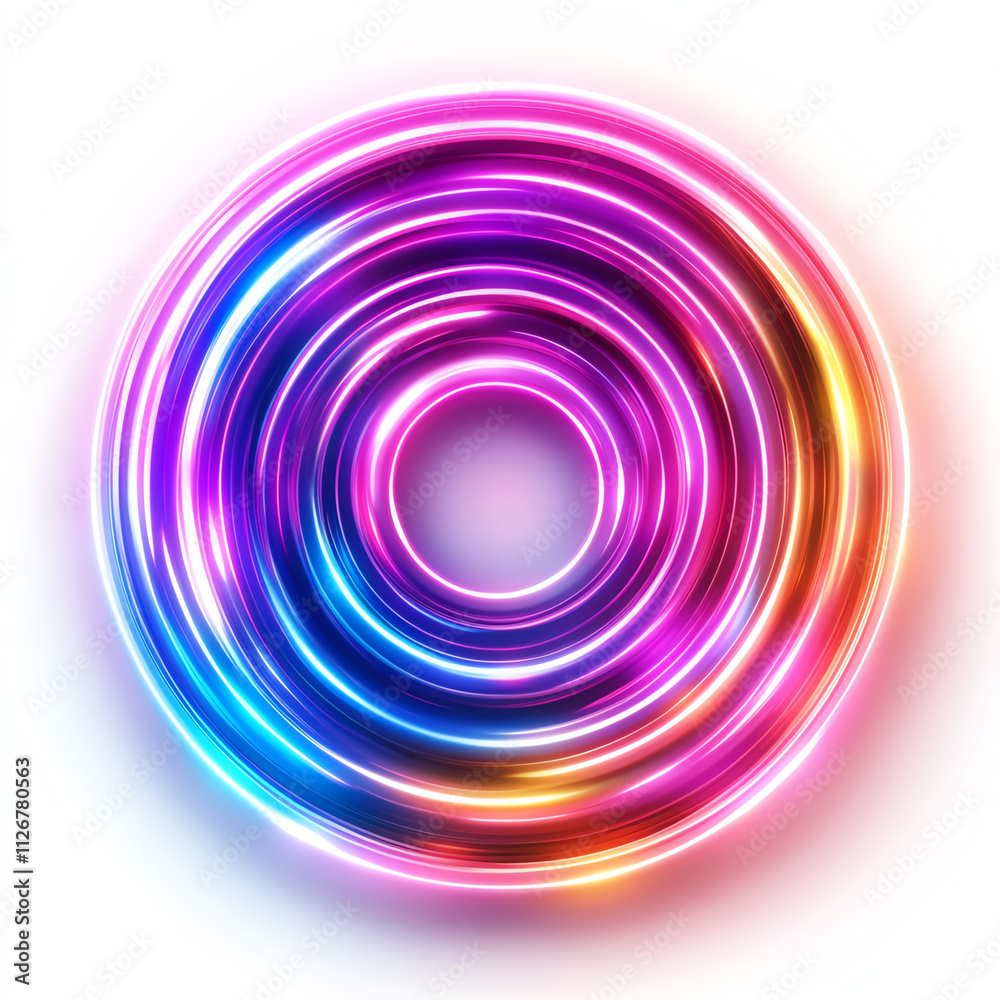 Abstract colorful swirl design with vibrant glowing circular patterns. Abstract colorful swirl design with vibrant glowing circular patterns.