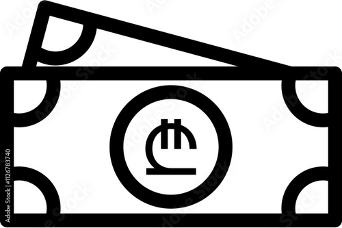 Stacked cash vector with 