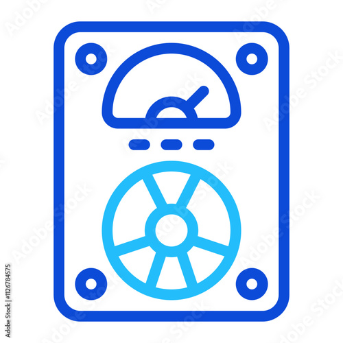 Dosimeter duoline icon