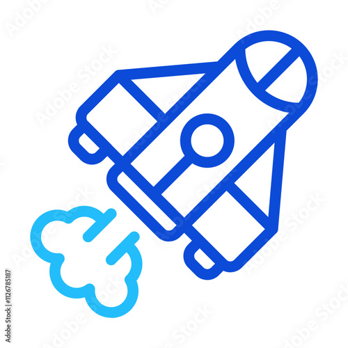 Spaceship duoline icon