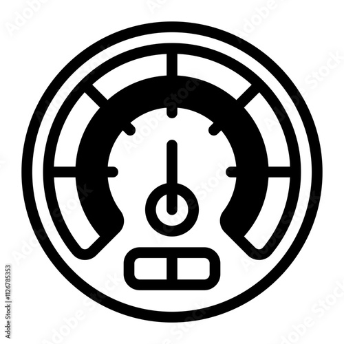 Barometer glyph icon