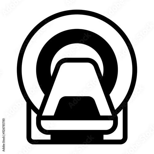 Mri glyph icon