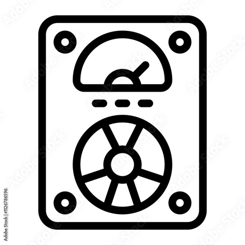 Dosimeter line icon