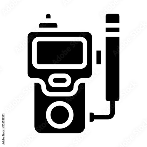Radiation Detector solid icon