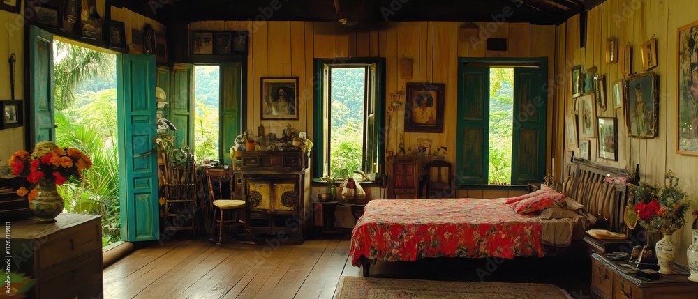 Rustic and Cozy Cabin Retreat in the Lush Wilderness Rustic and Cozy Cabin Retreat in the Lush Wilderness
