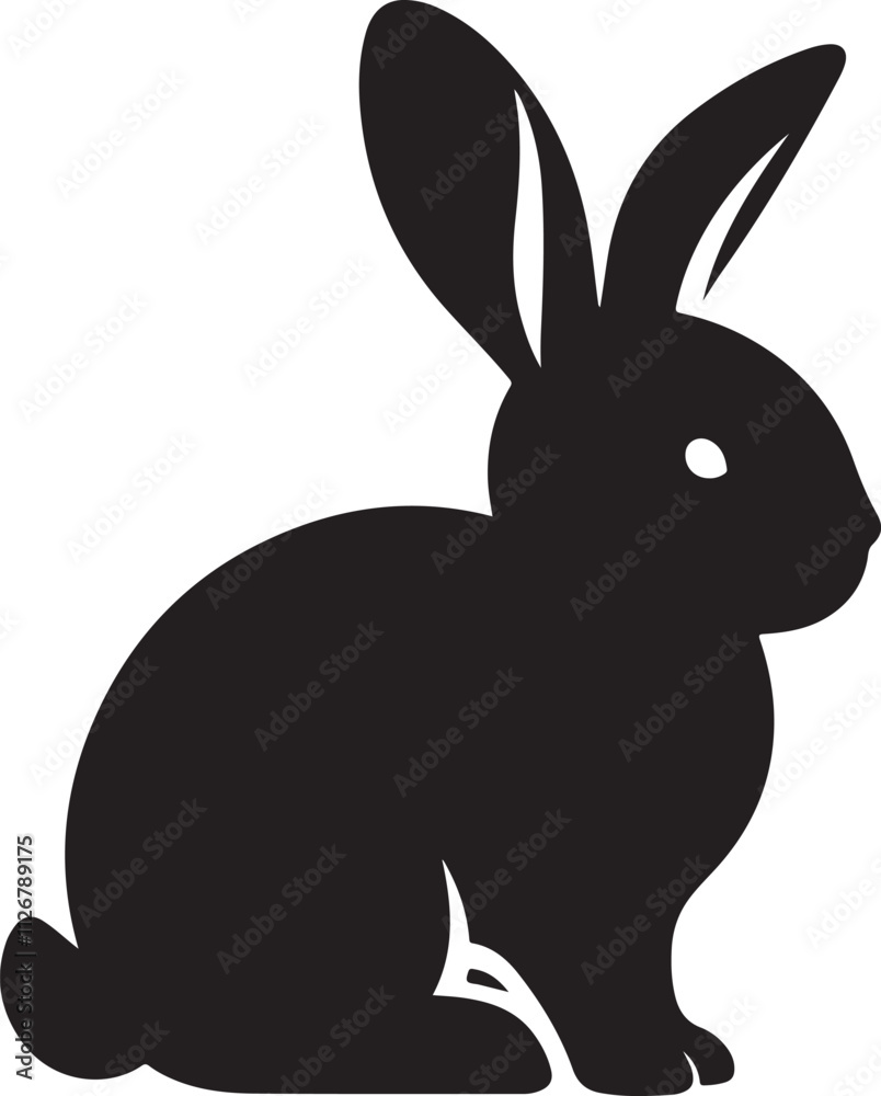 Obraz premium Bunny/Easter silhouette vector collection.