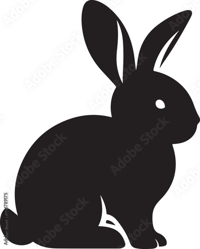 Bunny/Easter silhouette vector collection.