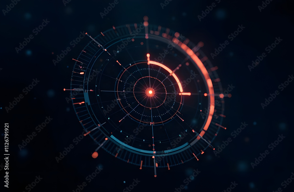 Target arrow virtual digital technology.