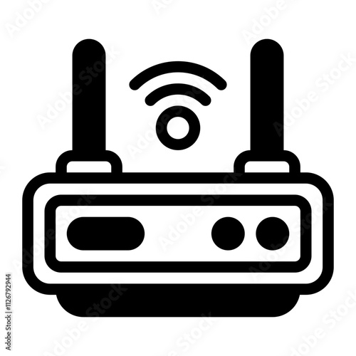 Modem glyph icon
