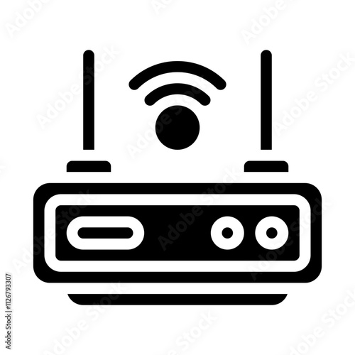 Modem solid icon