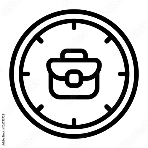 Time Work line icon