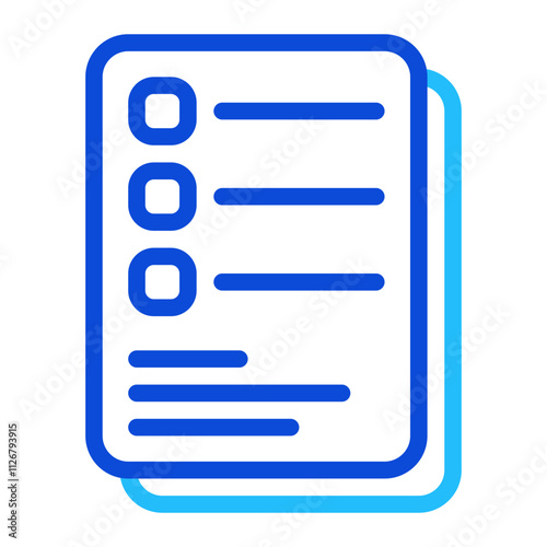 List Items duoline icon