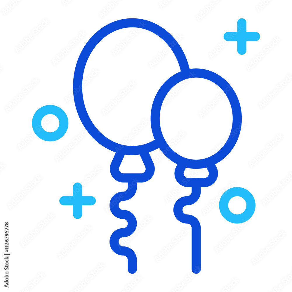 Balloon duoline icon Balloon duoline icon
