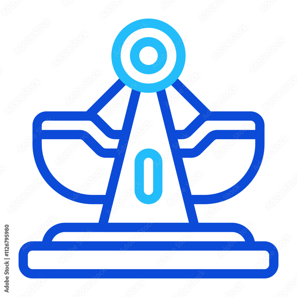 Gondola duoline icon