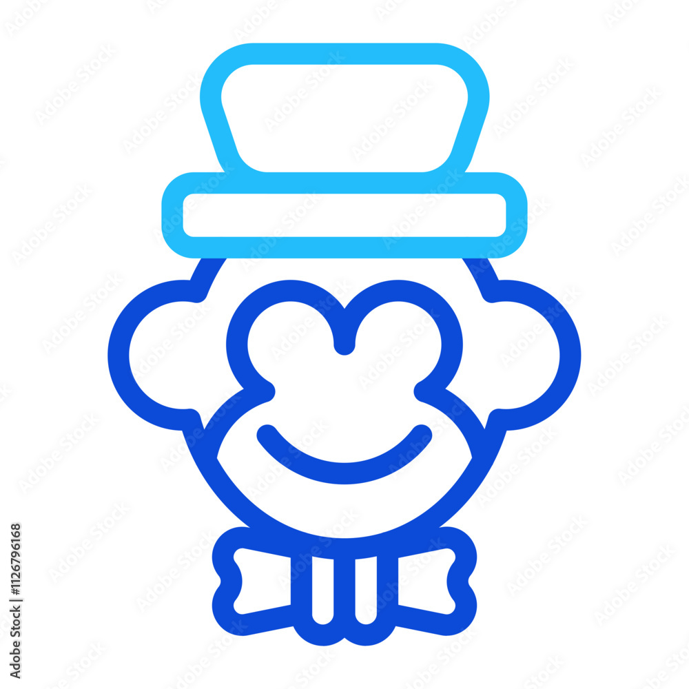 Monkey duoline icon Monkey duoline icon