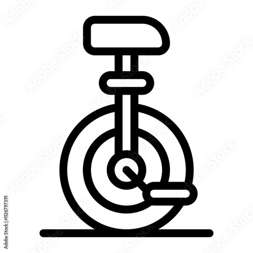 Unicycle line icon