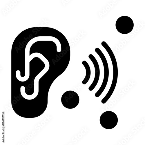 Ear solid icon