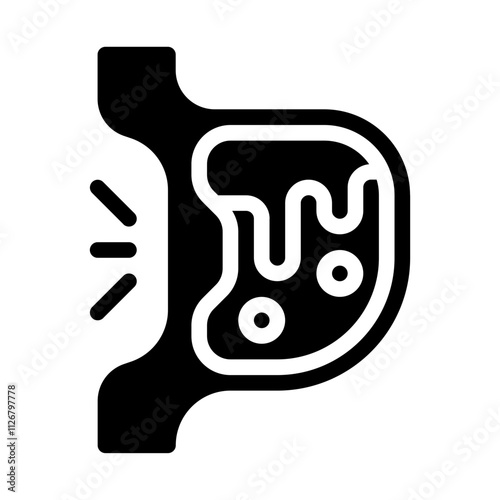Stomach solid icon