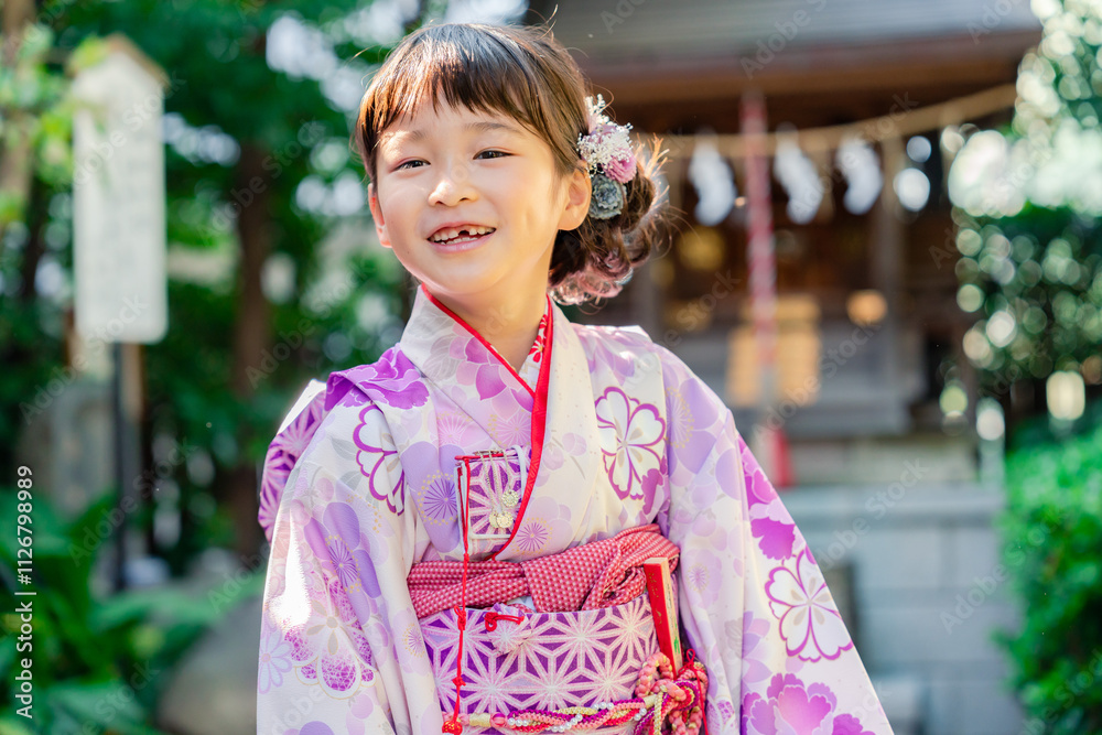 着物姿の女の子(七五三) 着物姿の女の子(七五三)
