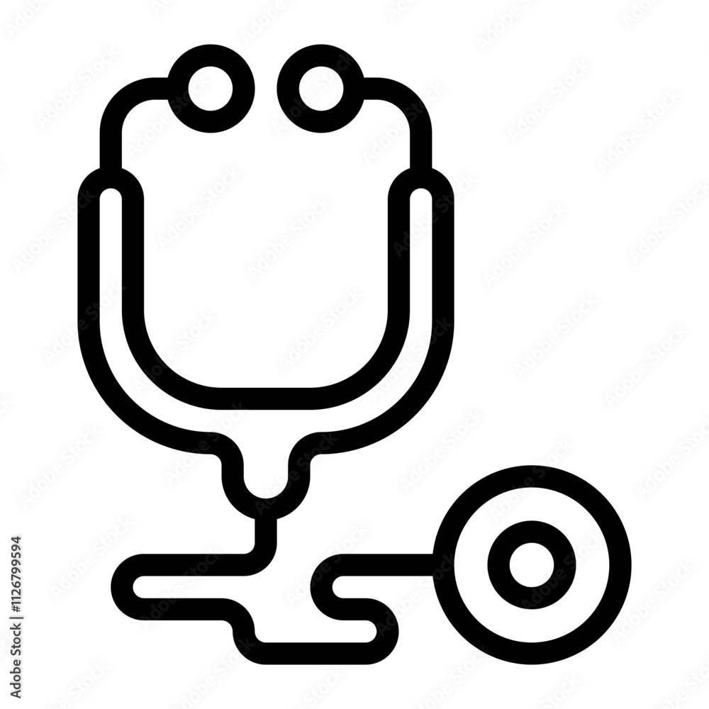 Stethoscope line icon Stethoscope line icon