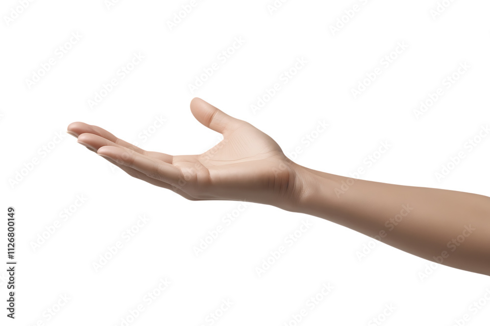 Realistic Human Hand isolated on transparent background Realistic Human Hand isolated on transparent background