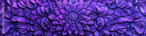 Purple mandala background, purple gradient, embossed.