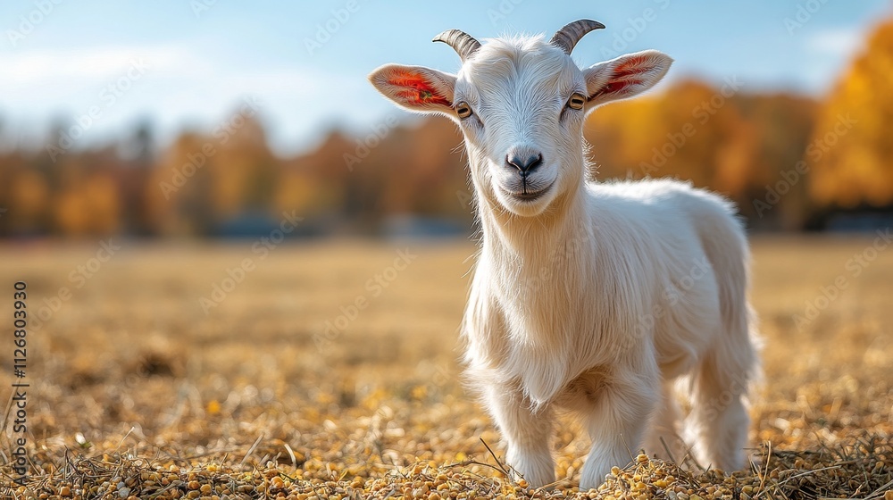 Obraz premium goat ready to eat food