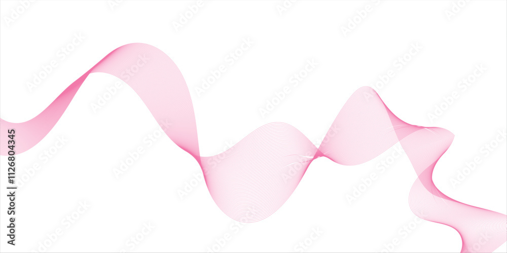 Abstract pink wave. Bright pink ribbon on white background. Pink scarf. Abstract smoke. Raster air background. 3D illustration. Abstract pink wave. Bright pink ribbon on white background. Pink scarf. Abstract smoke. Raster air background. 3D illustration.