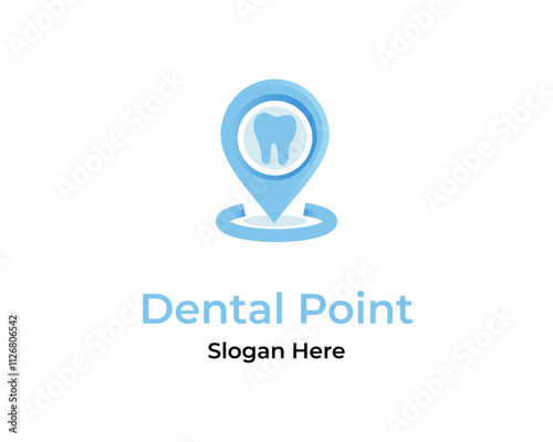 Dental point logo designs vector, Local Dental logo symbol