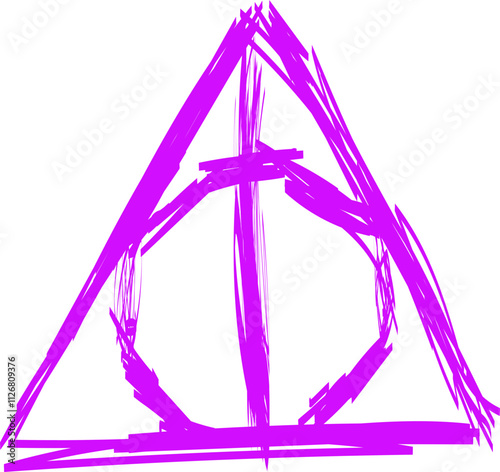 neon creepy graffiti in Trendy street style Y2K abstract pyramid  masses