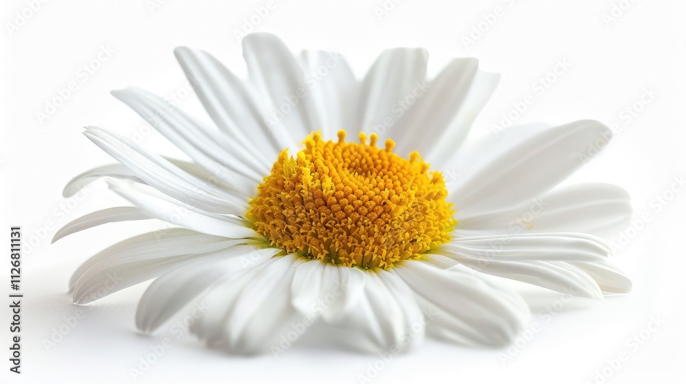 Fototapeta premium A lovely daisy flower, isolated on a white background
