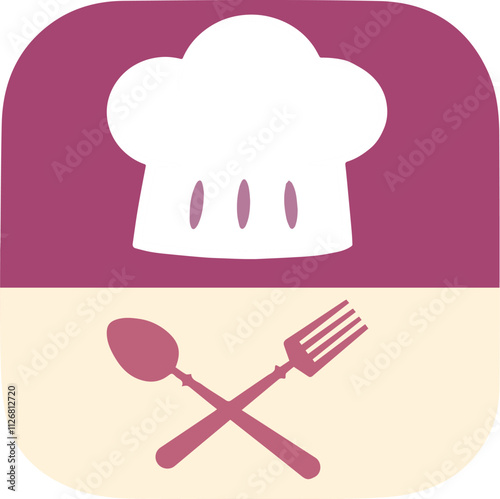 Food Logo App vector graphic.