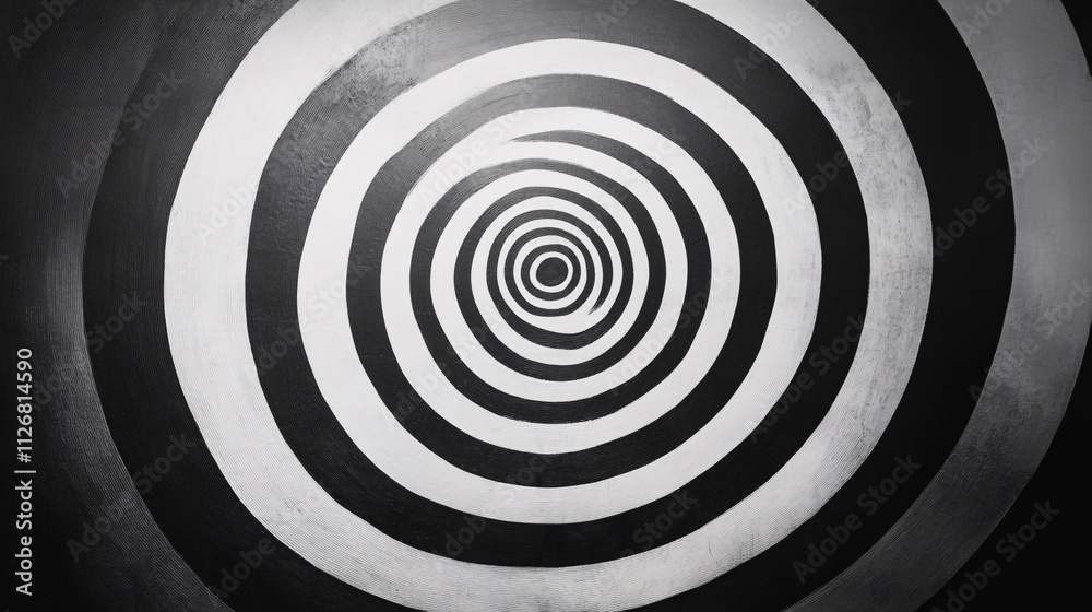Abstract concentric circles, radiating from the center in alternating dark and light shades, evoking a sense of balance and symmetry. Abstract concentric circles, radiating from the center in alternating dark and light shades, evoking a sense of balance and symmetry.