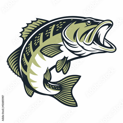 Bass Fish Vector Art & Illustration