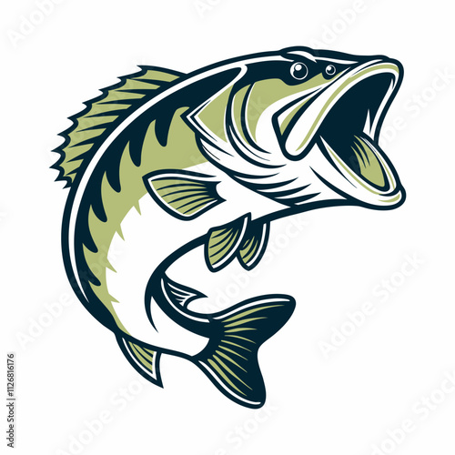 Bass Fish Vector Art & Illustration