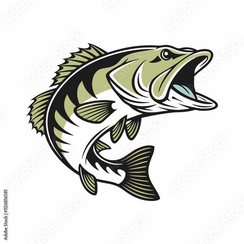 Bass Fish Vector Art & Illustration