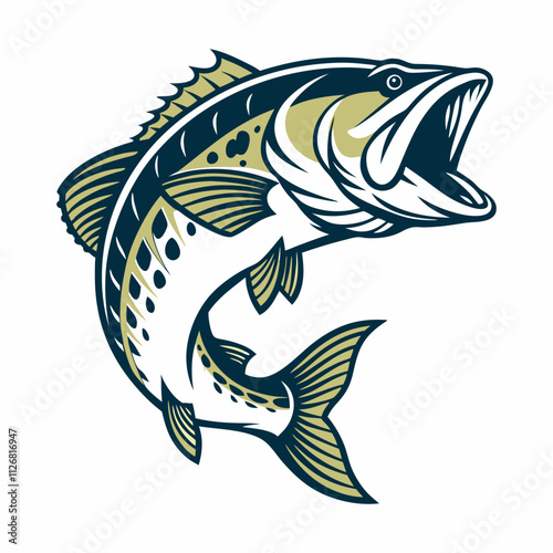 Bass Fish Vector Art & Illustration