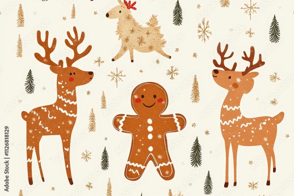 Naklejka premium illustration for New year abstract seamless pattern