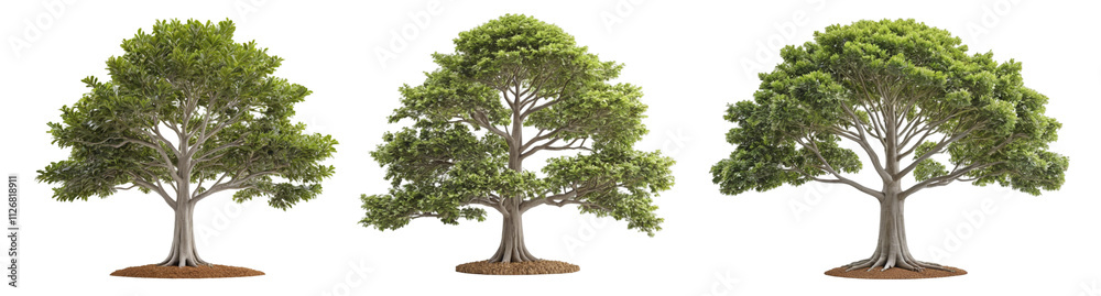 tree collection isolate in white background, suitable for your digital imaging concept tree collection isolate in white background, suitable for your digital imaging concept